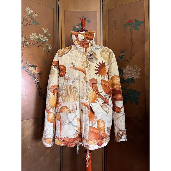 Rare Dino Valiano silk coat with Galaxy print, size 6 - Picture 1 of 10